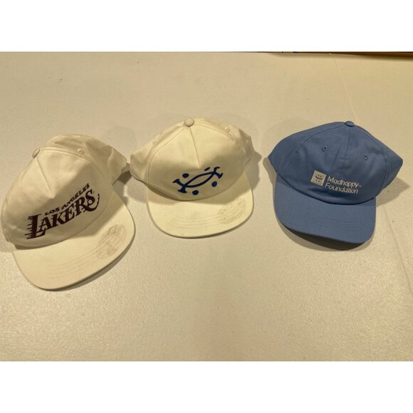 BUNDLE OF 3 MADHAPPY ** LAKERS ** + others HATS - Picture 1 of 4